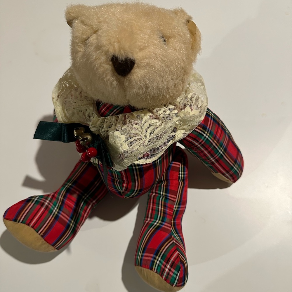 Vintage Christmas Teddy Bear